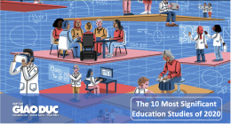 10 nghiên cứu nổi bật về giáo dục trong năm 2020