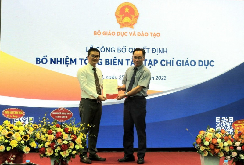 Lễ công bố quyết định bổ nhiệm Tổng biên tập Tạp chí Giáo dục