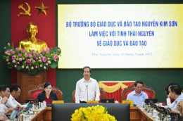 Bộ trưởng Nguyễn Kim Sơn làm việc với lãnh đạo tỉnh Thái Nguyên