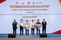 12 đề tài đoạt giải Nhất giải thưởng khoa học và công nghệ sinh viên năm 2022