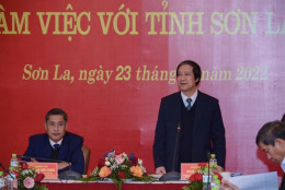 Bộ trưởng Nguyễn Kim Sơn làm việc với lãnh đạo tỉnh Sơn La