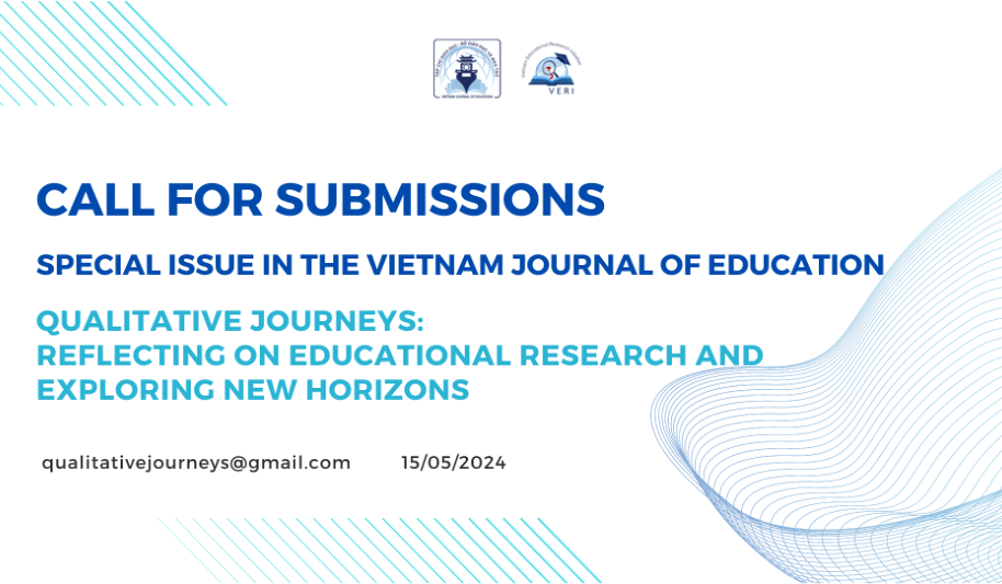 Thư mời viết bài cho Số Đặc biệt (tiếng Anh) trên Vietnam Journal of Education năm 2024