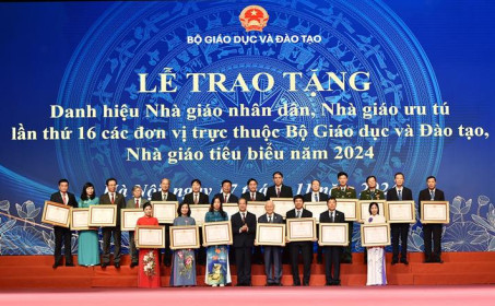 Tôn vinh Nhà giáo nhân dân, Nhà giáo ưu tú, Nhà giáo tiêu biểu năm 2024