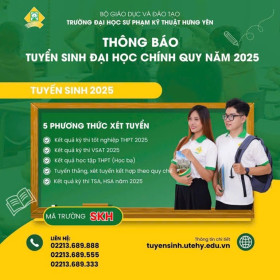 Trường Đại học Sư phạm Kỹ thuật Hưng Yên tuyển sinh nhiều chỉ tiêu và ngành đào tạo