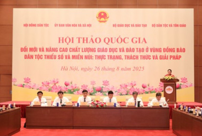 Hội thảo quốc gia: Đổi mới, nâng cao chất lượng giáo dục và đào tạo vùng đồng bào dân tộc thiểu số và miền núi  hướng tới tiếp cận nền giáo dục hiện đại