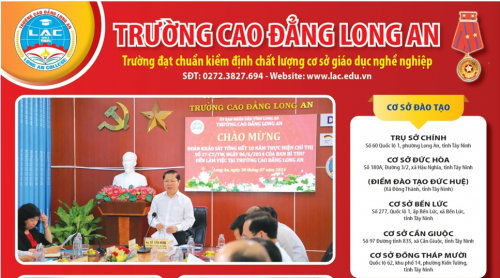 Trường Cao đẳng Long An – Địa chỉ đào tạo uy tín, đạt chuẩn kiểm định chất lượng giáo dục nghề nghiệp