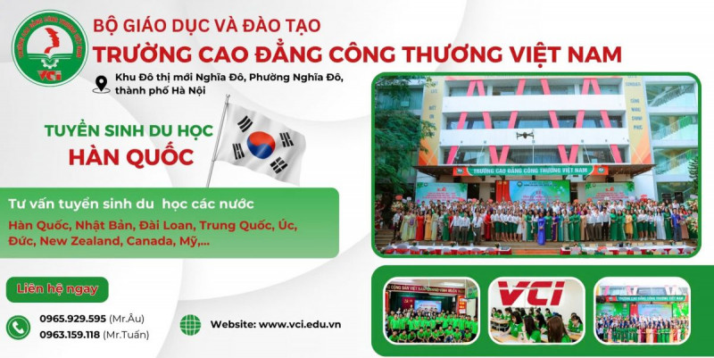 Trường Cao đẳng Công thương Việt Nam đẩy mạnh tuyển sinh du học Hàn Quốc