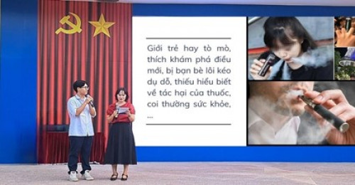 Giáo dục phòng, chống thuốc lá dể xây dựng môi trường học đường an toàn