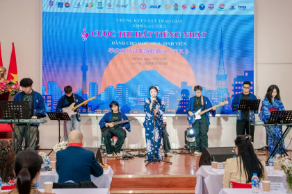 Lan tỏa tình yêu tiếng Nhật qua âm nhạc: Chung kết cuộc thi Hát tiếng Nhật dành cho học sinh, sinh viên năm 2025