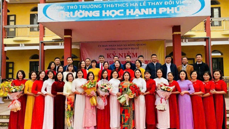 Đầu tư cơ sở vật chất, xây dựng môi trường giáo dục toàn diện, chất lượng cao của Trường TH&THCS Hạ Lễ, Hưng Yên